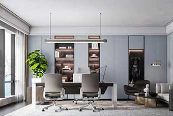 淄博轻奢风格-书房