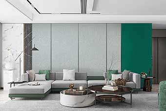 淄博轻奢风格-客厅