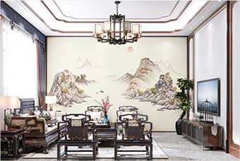 淄博森佰汇航空纤维墙咔（巴山蜀水）