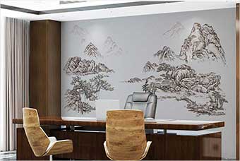 淄博森佰汇航空纤维墙咔（山水之间）